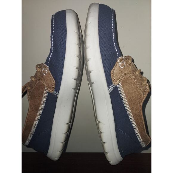 Skechers Women's Boat Shoes 9.5 On the Go Walk Flex Embark Goga Mat Lace Up Navy - Picture 10 of 14